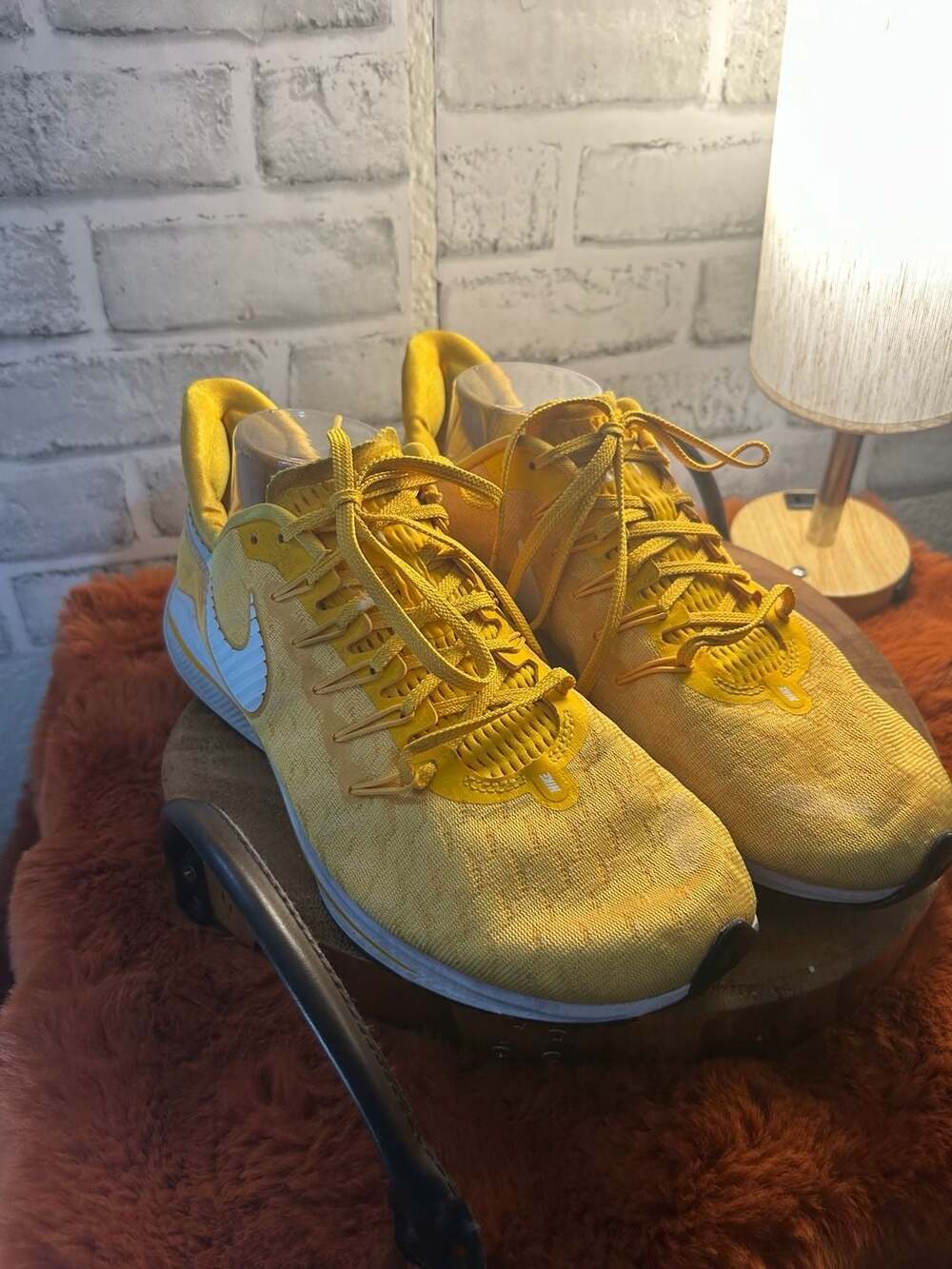 Nike Air Zoom Pegasus 36 TB Yellow and White Running Shoes - Picture 6 of 6